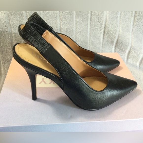 Lisa Vicky Shoes - Lisa Vicky Piper Pointed Toe Slingback Pumps Size 6.5